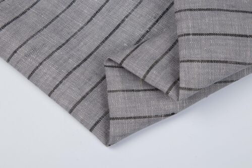 linenschina2851 (6) Classic Striped Linen Fabric - 158g Medium Weight, 138cm Width, Yarn Dyed Quality - Timeless Shirts & Suits Material #2851