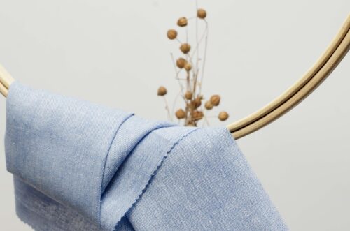 linenschina2936 (12) Linen Cotton Poly Chambray - 118g Lightweight, 138cm Width, Youthful Style - Summer Tops & Pants #2936