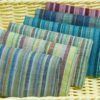Pastel Stripe Linen Fabric - 103g Ultra Light, 138cm Width, Vintage Color Palette - Spring Summer Essential #2938