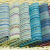Pastel Stripe Linen Fabric - 103g Ultra Light, 138cm Width, Vintage Color Palette - Spring Summer Essential #2938