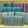 Pastel Stripe Linen Fabric - 103g Ultra Light, 138cm Width, Vintage Color Palette - Spring Summer Essential #2938