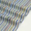 Pastel Stripe Linen Fabric - 103g Ultra Light, 138cm Width, Vintage Color Palette - Spring Summer Essential #2938