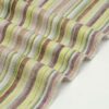 Pastel Stripe Linen Fabric - 103g Ultra Light, 138cm Width, Vintage Color Palette - Spring Summer Essential #2938