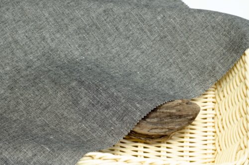 linenschina2939 (14) Linen Cotton Chambray Fabric - 113g Lightweight, 138cm Width, Natural Texture - Summer Spring Healing Material #2939