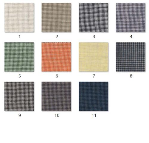 linenschina2940 (3) Houndstooth Linen Fabric - 137g Medium Weight, 138cm Width, Classic Check - Sophisticated Spring Summer #2940