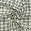 linenschina2941 (12) Linen Rayon Check Fabric - 170g Medium Weight, 138cm Width, Mini Grid Pattern - Spring Summer Autumn #2941