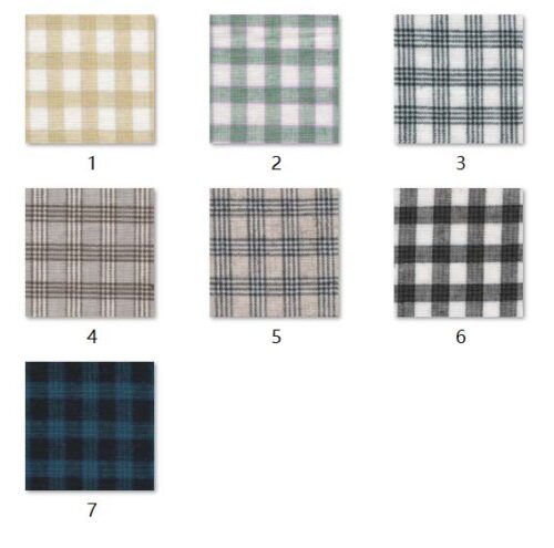 linenschina2941 (2) Linen Rayon Check Fabric - 170g Medium Weight, 138cm Width, Mini Grid Pattern - Spring Summer Autumn #2941