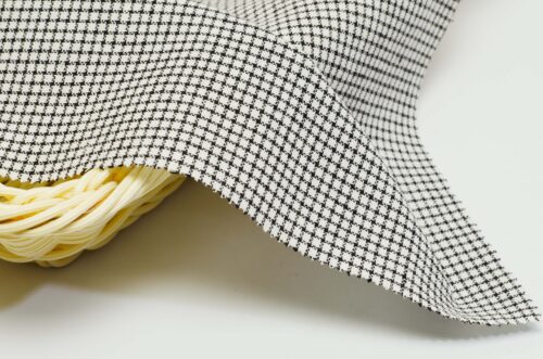 linenschina2942 (12) Linen Cotton Poly Check - 175g Medium Weight, 138cm Width, Subtle Grid - Retro Spring Summer Autumn #2942