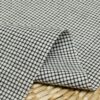 linenschina2942 (4) Linen Cotton Poly Check - 175g Medium Weight, 138cm Width, Subtle Grid - Retro Spring Summer Autumn #2942