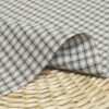 linenschina2943 (18) Light Linen Blend Check - 149g, 138cm Width, Cotton Poly Mix - Understated Spring Summer Pattern #2943