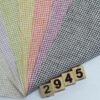 linenschina2945 Linen Rayon Mini Check - 125g Lightweight, 138cm Width, Youthful Spring Summer Pattern #2945