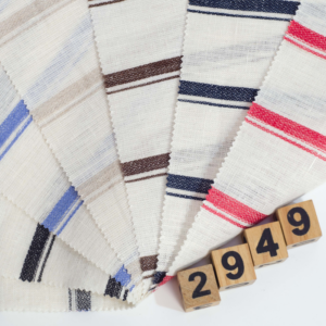 linenschina2949 (1) Luxury Linen Stripe - 152g Medium Weight, 140cm Width, Skin-Friendly Weave - Premium Summer Wear #2949