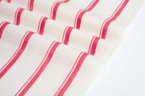 linenschina2949 (11) Luxury Linen Stripe - 152g Medium Weight, 140cm Width, Skin-Friendly Weave - Premium Summer Wear #2949