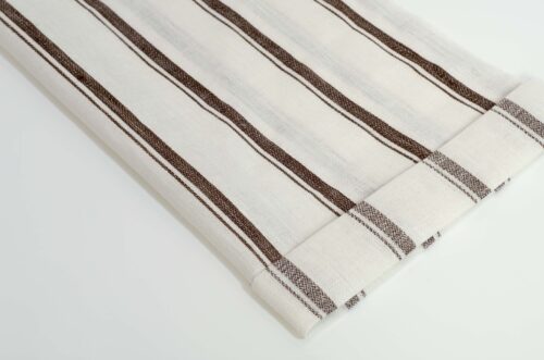 linenschina2949 (21) Luxury Linen Stripe - 152g Medium Weight, 140cm Width, Skin-Friendly Weave - Premium Summer Wear #2949