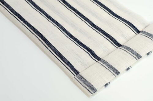 linenschina2949 (22) Luxury Linen Stripe - 152g Medium Weight, 140cm Width, Skin-Friendly Weave - Premium Summer Wear #2949