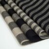 linenschina2954 (1) Linen Blend Stripe - 144g Lightweight, 138cm Width, Grey Tones - Understated Spring Summer #2954