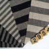linenschina2954 (3) Linen Blend Stripe - 144g Lightweight, 138cm Width, Grey Tones - Understated Spring Summer #2954