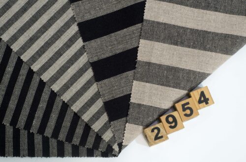 linenschina2954 (3) Linen Blend Stripe - 144g Lightweight, 138cm Width, Grey Tones - Understated Spring Summer #2954