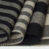 linenschina2954 (5) Linen Blend Stripe - 144g Lightweight, 138cm Width, Grey Tones - Understated Spring Summer #2954