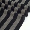 linenschina2954 (8) Linen Blend Stripe - 144g Lightweight, 138cm Width, Grey Tones - Understated Spring Summer #2954