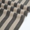 linenschina2954 (9) Linen Blend Stripe - 144g Lightweight, 138cm Width, Grey Tones - Understated Spring Summer #2954