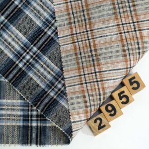 linenschina2955 (1) Textured Pure Linen - 147g Medium Weight, 137cm Width, Jacquard Pattern - Spring Summer Essential #2955