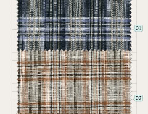 linenschina2955 (2) Textured Pure Linen - 147g Medium Weight, 137cm Width, Jacquard Pattern - Spring Summer Essential #2955