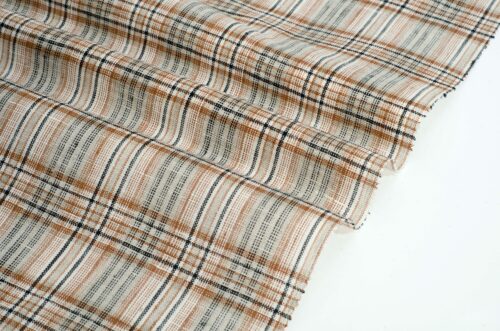 linenschina2955 (7) Textured Pure Linen - 147g Medium Weight, 137cm Width, Jacquard Pattern - Spring Summer Essential #2955