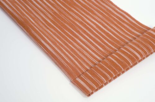 linenschina2956 (19) Linen Mix Stripe - 148g Lightweight, 140cm Width, Irregular Lines - Summer Spring Relaxed Style #2956