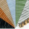 linenschina2956 (3) Linen Mix Stripe - 148g Lightweight, 140cm Width, Irregular Lines - Summer Spring Relaxed Style #2956