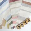 linenschina2958 (1) Fresh Linen Stripe - 149g Medium Weight, 138cm Width, UV Protection - Must-Have Summer Fabric #2958