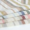 linenschina2958 (3) Fresh Linen Stripe - 149g Medium Weight, 138cm Width, UV Protection - Must-Have Summer Fabric #2958