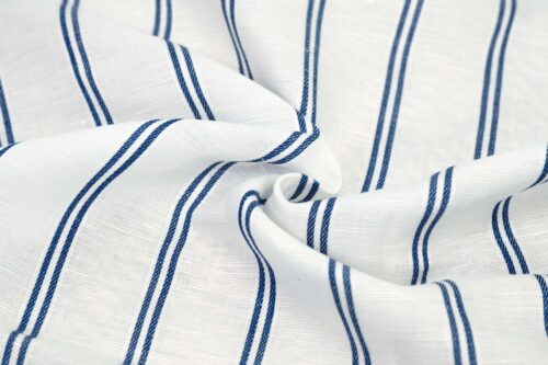 linenschina2960 (13) Wide Stripe Tencel Linen - 132g Lightweight, 140cm Width, Breezy Summer Fabric - Free-Spirited Design #2960