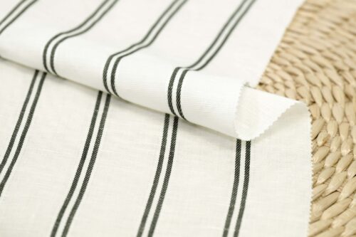 linenschina2960 (14) Wide Stripe Tencel Linen - 132g Lightweight, 140cm Width, Breezy Summer Fabric - Free-Spirited Design #2960