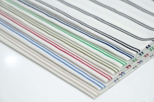 linenschina2960 (17) Wide Stripe Tencel Linen - 132g Lightweight, 140cm Width, Breezy Summer Fabric - Free-Spirited Design #2960