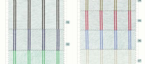 linenschina2960 (2) Wide Stripe Tencel Linen - 132g Lightweight, 140cm Width, Breezy Summer Fabric - Free-Spirited Design #2960