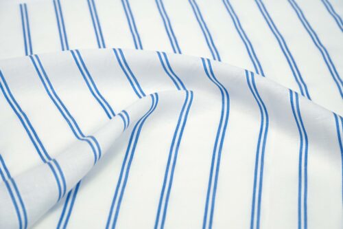 linenschina2960 (6) Wide Stripe Tencel Linen - 132g Lightweight, 140cm Width, Breezy Summer Fabric - Free-Spirited Design #2960