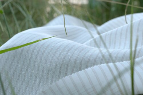 linenschina2961 (16) Tencel Linen Color Stripe - 132g Lightweight, 140cm Width, Summer Freshness - Artistic Wide Lines #2961
