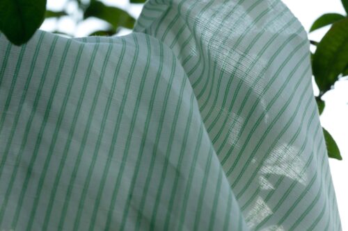 linenschina2961 (8) Tencel Linen Color Stripe - 132g Lightweight, 140cm Width, Summer Freshness - Artistic Wide Lines #2961