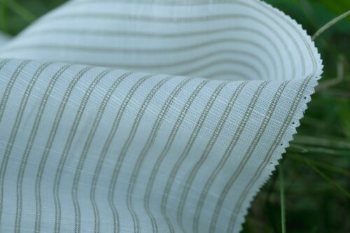 linenschina2961 (9) Tencel Linen Color Stripe - 132g Lightweight, 140cm Width, Summer Freshness - Artistic Wide Lines #2961