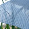 linenschina2962 (1) Tencel Linen Check - 120g Ultra Light, 140cm Width, Geometric Pattern - Refined Summer Spring #2962
