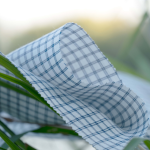 linenschina2962 (5) Tencel Linen Check - 120g Ultra Light, 140cm Width, Geometric Pattern - Refined Summer Spring #2962