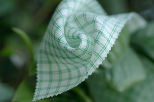 linenschina2962 (8) Tencel Linen Check - 120g Ultra Light, 140cm Width, Geometric Pattern - Refined Summer Spring #2962