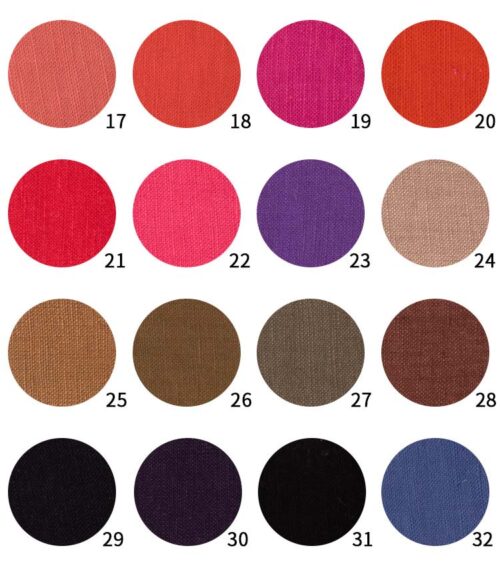 linenschina3024 (12) Premium Linen Rayon Blend Fabric - 167g Medium Weight, 138cm Width, Double Yarn Texture - Soft & Colorful for Shirts & Pants #3024