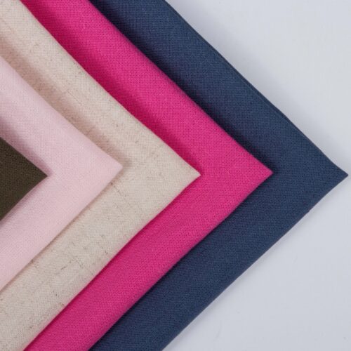 linenschina3068 (1) Lightweight Linen Viscose Fabric - 121g, 135cm Width, 15% Linen 85% Viscose - Spring Summer Material #3068