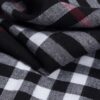 linenschina3110 (12) Ramie Cotton Check Fabric - 126g Lightweight, 140cm Width, British Style Twill Weave - Classic Spring Summer #3110