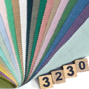 linenschina3230 (1) Premium Tencel Linen Fabric - 172g Medium Weight, 138cm Width, Slub Texture - Year-Round Comfort #3230