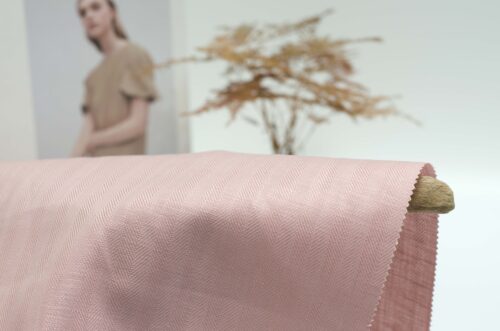 linenschina3240 (11) Herringbone Tencel Linen - 205g Heavyweight, 145cm Width, Structured Drape - Multi-Season Fabric #3240