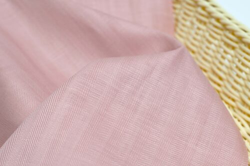 linenschina3240 (18) Herringbone Tencel Linen - 205g Heavyweight, 145cm Width, Structured Drape - Multi-Season Fabric #3240