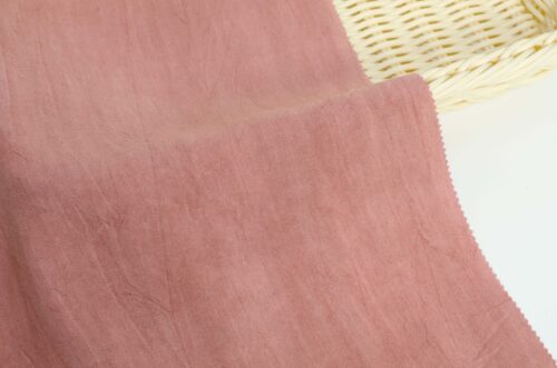 linenschina3308 (23) Linen Rayon Textured Fabric - 133g Lightweight, 137cm Width, Unique Wrinkled Effect - Spring Summer #3308